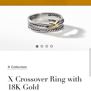David Yurman X Crossover Ring size 5
